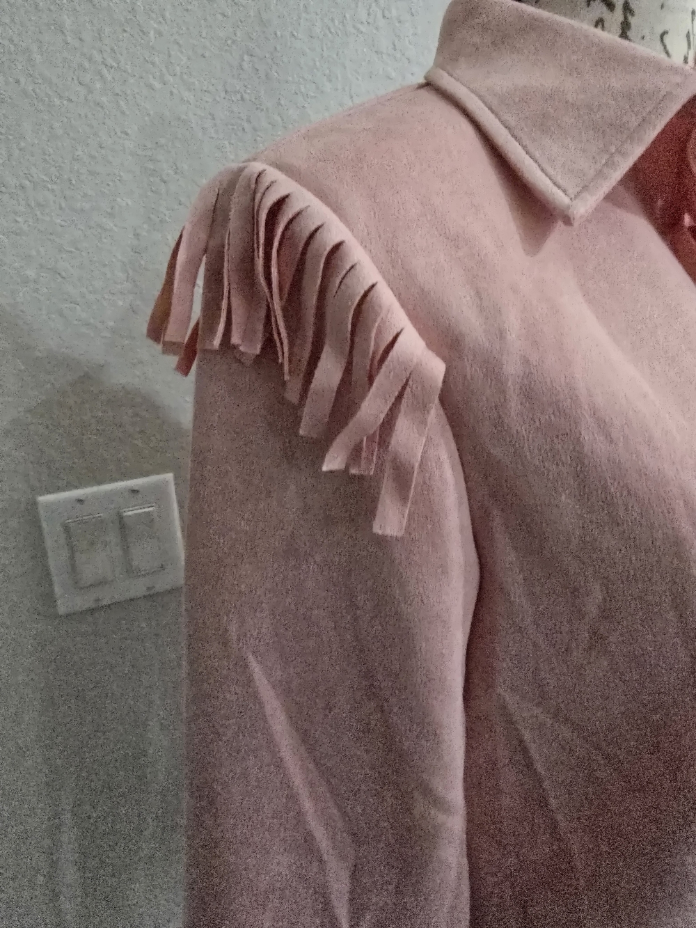 Pink Fringe Button-Up Shirt - Picture 5 of 8